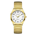 Relógio Masculino e Feminino Dourado e Prateado com Pulseira de Aço e Ponteiros Luminosos