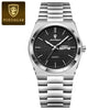 Relógio Masculino Casual Elegante - Aço Inoxidável com Data